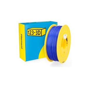 123-3D Filament PLA Satijn Blauw 1,75 mm 1 kg