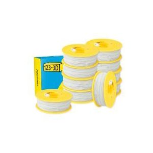 123-3D Filament PLA Lichtgrijs 1,75 mm 10-pack 1 kg