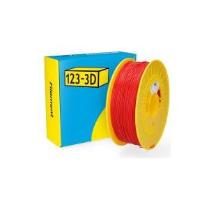 123-3D Filament PCTG Rood 1,75 mm 1 kg