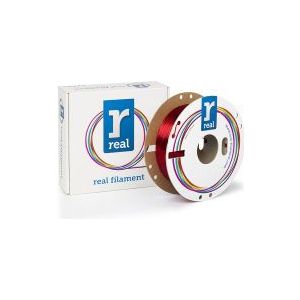 REAL filament transparant rood 1,75 mm PETG 0,5 kg