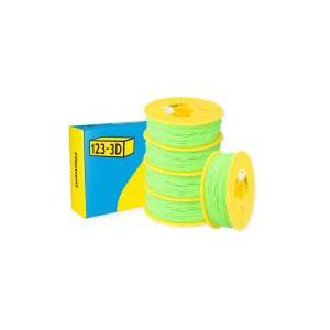 123-3D Filament PLA Limoen Groen 1,75 mm 5-pack 1 kg