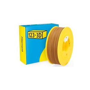 123-3D Filament PLA Bio Linnen Bruin 1,75 mm 1 kg