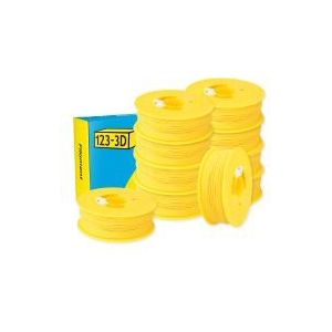 123-3D Filament PLA Geel 1,75 mm 10-pack 1 kg