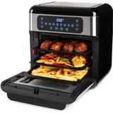 Inventum GF1200HLD - Airfryer oven - Heteluchtfriteuse met roterende mand - Inhoud 12 liter - Zwart/RVS