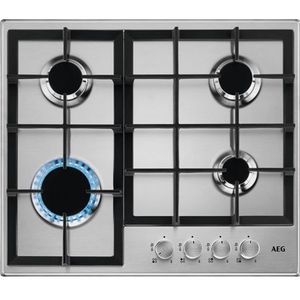 AEG HGB64200SM - Gas inbouwkookplaat Rvs