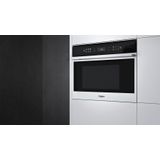 Whirlpool W7 MS450 WP - Inbouw stoomoven Zilver