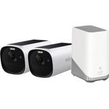 Eufy - E40 Duo Pack - Draadloze IP Camera - 2K Beeld - HomeBase 3