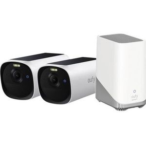 Eufy - E40 Duo Pack - Draadloze IP Camera - 2K Beeld - HomeBase 3