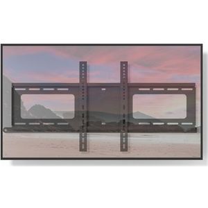 Cavus WMF006 TV Muurbeugel Ultra Slim XL - Vaste Ophangbeugel voor 43 - 100 Inch Tv t/m 80 Kg - Heavy Duty