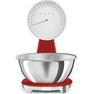 SMEG - Weegschaal Digitaal - Rood - Roestvrij Staal - 5 kg
