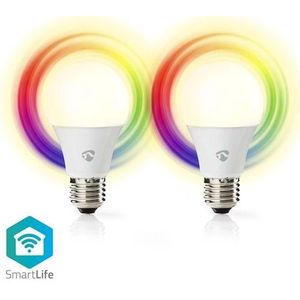 Nedis SmartLife multicolor lamp E27 2-pack WIFILRC20E27
