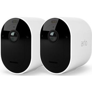 Arlo Pro 5 2K Spotlight Draadloze Beveiligingscamera set van 2