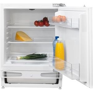 Inventum IKK0821D - Inbouw koelkast - Onderbouw - Nis 82 cm - 134 liter - 3 plateaus - Deur op deur - Wit