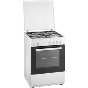 ETNA - FGV160WIT - Gasfornuis - Wit - 4-Pits - 60cm Breed - Elektrische Oven