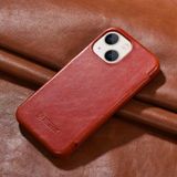 Icarer First Layer Cowhide Horizontal Flip Phone Case voor iPhone 13 Mini