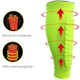 Football Anti-collision Leggings Outdoor Basketball Riding Mountaineering Ankle Protect Calf Socks Gear Protector  Size: L
