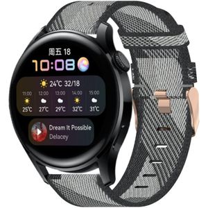 Voor Huawei Watch 32mm nylon geweven horlogeband