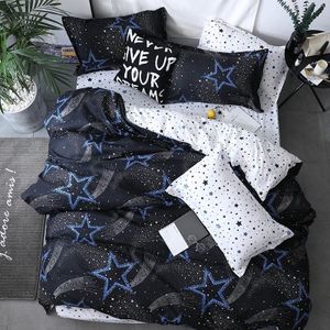 Bedding Set Luxury Family Set Sheet Duvet Cover Pillowcase  Size:1.8m Four-piece bedsheet(Star)