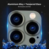 Enkay Aluminiumlegering + gehard Glas Camera Lens Cover voor iPhone 13 Pro / 13 Pro Max (zwartachtig groen)