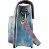 Painted Series Camera Bag with Shoulder Strap for Fujifilm Instax mini 11(Blue Pastel)