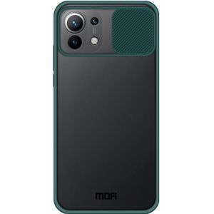 For Xiaomi Mi 11 MOFI Xing Dun Series Translucent Frosted PC + TPU Privacy Anti-glare Shockproof All-inclusive Protective Case(Green)