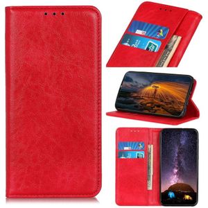 Magnetic Crazy Horse Texture Horizontal Flip Leather Case for iPhone 11 Pro Max  with Holder & Card Slots & Wallet(Red)