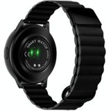 Voor Samsung Galaxy Watch3 45mm 20mm magnetische gesp lederen horlogeband