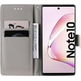 For Galaxy Note 10 3D Painted Pattern Horizontal Flip Leather Case  with Wallet & Holder & Card Slots & Lanyard(Pink Butterfly)