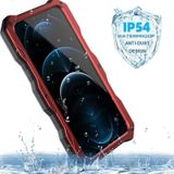 Aluminum Alloy + Silicone Anti-dust Full Body Protection with Holder For iPhone 12 Pro Max(Red)