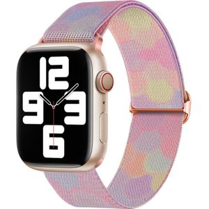 Voor Apple Watch Ultra 49 mm geverfd patroon nylon vervangende horlogeband
