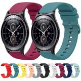 Voor Samsung Gear S2 Classic 20 mm effen kleur zachte siliconen horlogeband