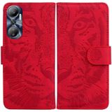 Voor Infinix Hot 20 Tiger Embossing patroon lederen telefoonhoes