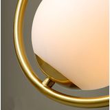 Restaurant Chandelier Single Head Creative Personality Simple Modern Copper Lamp with 5W Three-Color Light  Shape Style:Oval C1