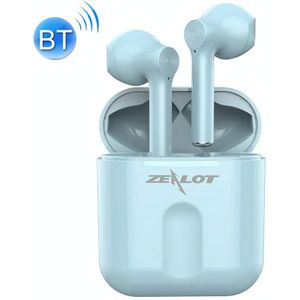 ZEALOT T2 Bluetooth 5.0 TWS Wireless Bluetooth Earphone with Charging Box  Support Touch & Call & Power Display(Blue)