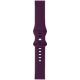 For Huawei Watch GT 2 Pro 46mm 8-buckle Silicone Replacement Strap Watchband(Dark Purple)