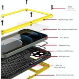Metal + Silicone Phone Case met schermbeschermer voor iPhone 12 Pro