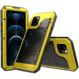 Metal + Silicone Phone Case met schermbeschermer voor iPhone 12 Pro