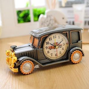 Multi-functional Originality Vintage Car Model Pointer Alarm Clock with Pen Container