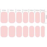 2 STKS Nagellak Film Bronzing Nail Stickers (ZX3476) (Blote film + Een frustratie)