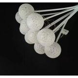 2 PCS Bouquet Cotton Ball Lights Starry Sky Ball Lights Flowers Decoration Packaging Materials(White )