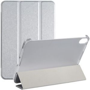 Zijde textuur driedolden horizontale flip lederen tablet case met houder voor ipad mini 6