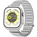 Voor Apple Watch Ultra 49 mm / Series 8 & 7 45 mm / SE 2 & 6 & SE & 5 & 4 44 mm / 3 & 2 & 1 42 mm kettinggesp roestvrij stalen horlogeband