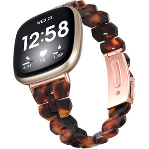 Voor Fitbit Versa 3 / Sense Universal Rhombus hars horlogeband (Hawksbill)