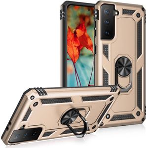 For Samsung Galaxy S30 Shockproof TPU + PC Protective Case with 360 Degree Rotating Holder(Gold)