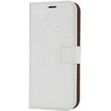 For Samsung Galaxy S9 Crazy Horse Texture Detachable Magnetic Back Cover Horizontal Flip Leather Case with Holder & Card Slots & Photo Frame & Wallet(White)