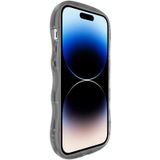 Voor iPhone 14 Pro IMAK Wave Bubble zacht schokbestendig telefoonhoesje (transparant zwart)