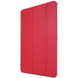For iPad Pro 11(2020) TPU Silk Texture Three-fold Horizontal Flip Leather Case with Holder(Red)