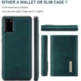 For Samsung Galaxy S20+ DG.MING M1 Series 3-Fold Multi Card Wallet + Magnetic Back Cover Shockproof Case with Holder Function(Green)