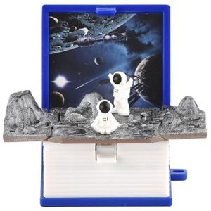 Stereo vouwboek sleutelhanger Educatief speelgoed voor kinderen (Space Astronaut Blue)