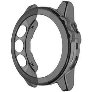Suitable for Garmin Fenix 5X & 5X Plus Transparent TPU Watch Case(Transparent black)